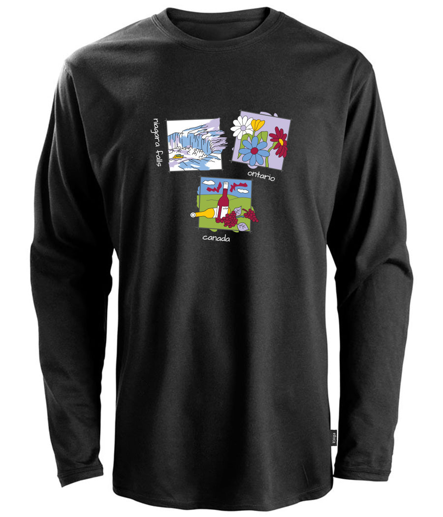 Canadiana Scenes - Long sleeve t-shirt (unisex)