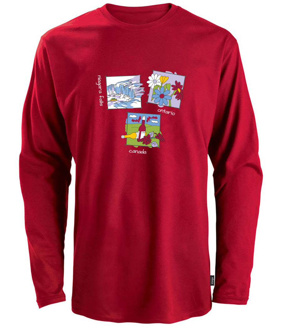 Canadiana Scenes - Long sleeve t-shirt (unisex)