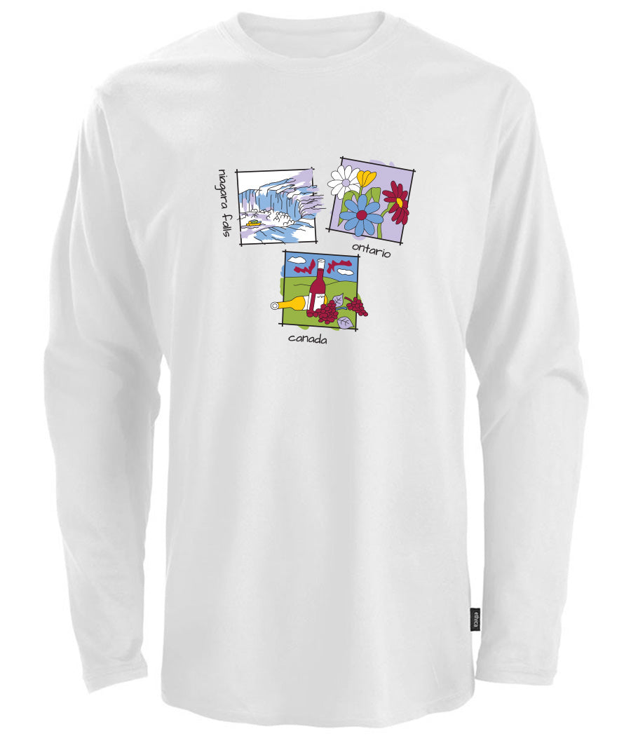 Canadiana Scenes - Long sleeve t-shirt (unisex)