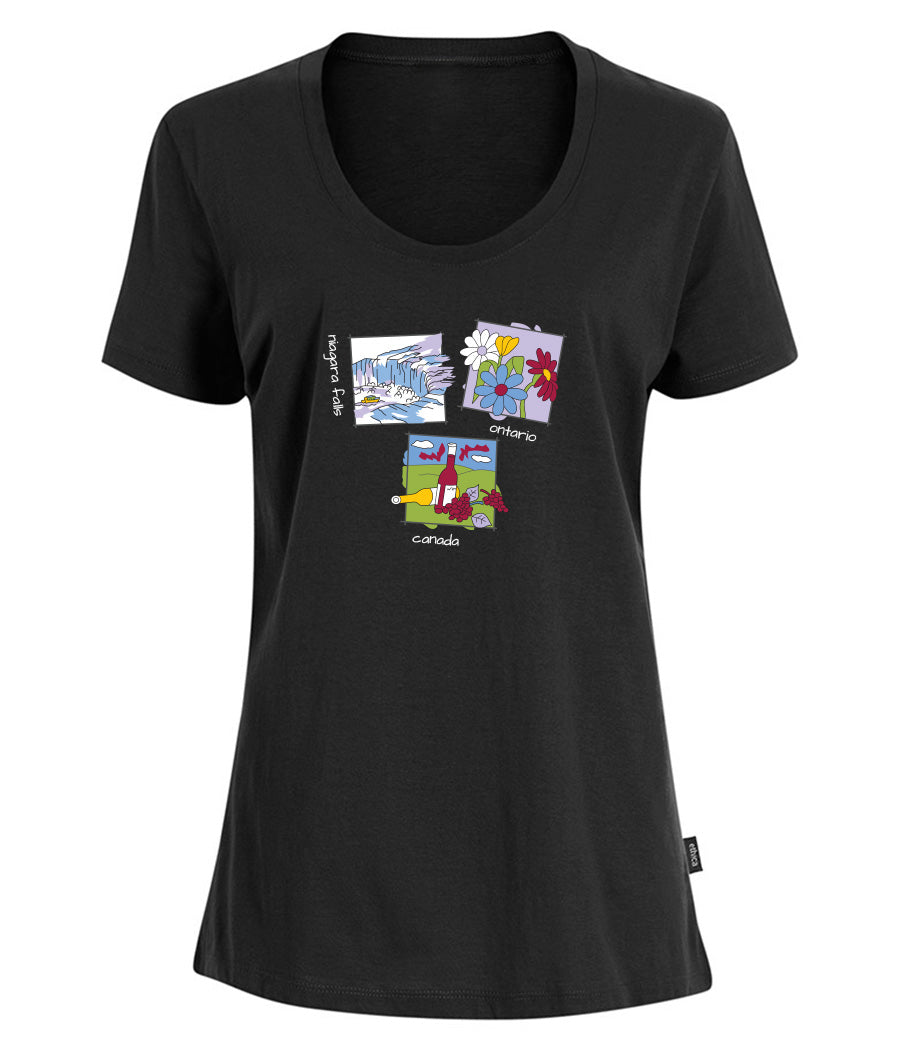 Canadiana Scenes - Short sleeve t-shirt (ladies)