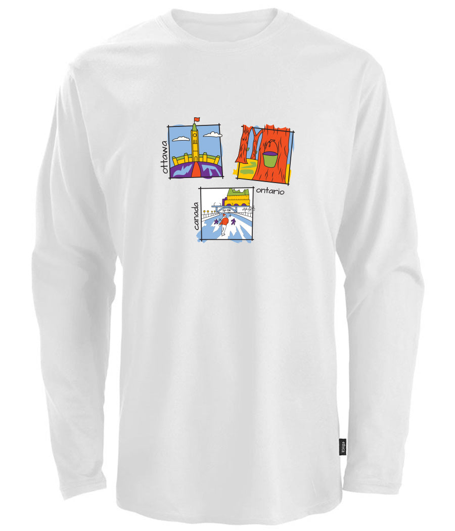 Canadiana Scenes - Long sleeve t-shirt (unisex)