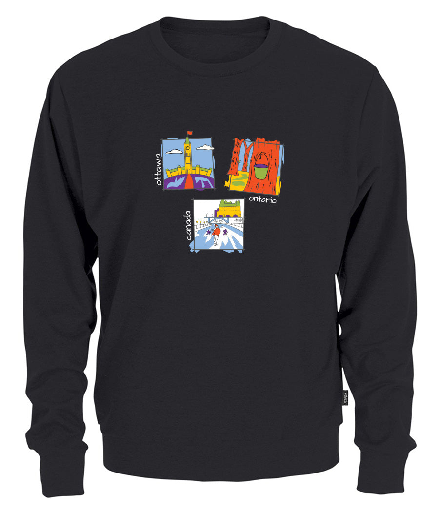 Canadiana Scenes - Crewneck sweatshirt (unisex)