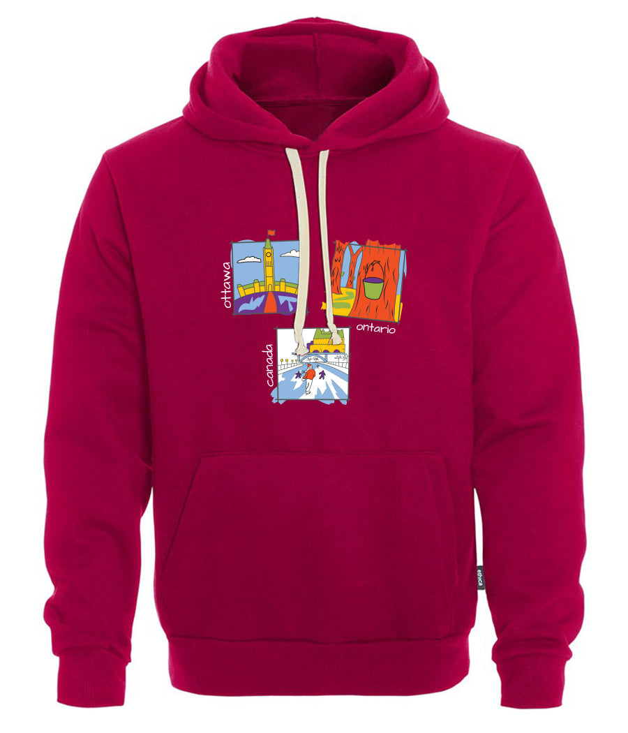 Canadiana Scenes - Hooded sweatshirt (unisex)