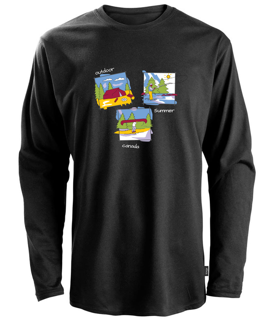 Canadiana Scenes - Long sleeve t-shirt (unisex)