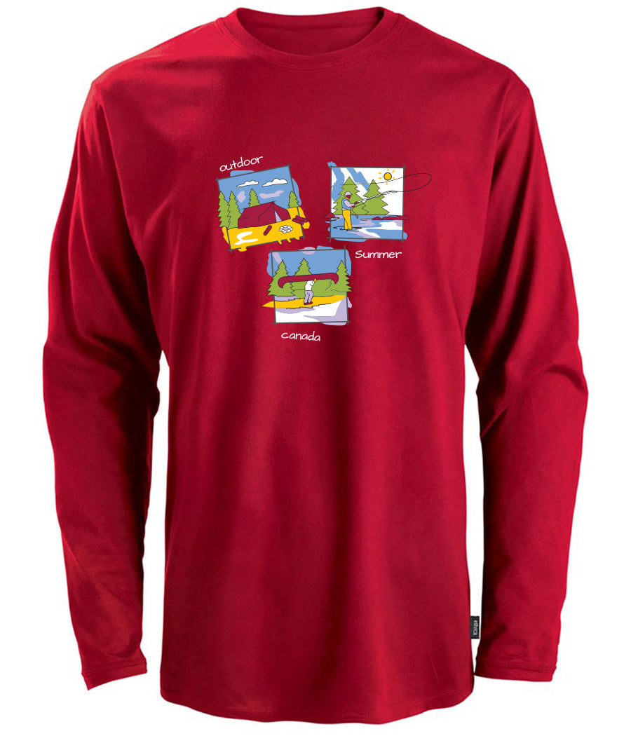 Canadiana Scenes - Long sleeve t-shirt (unisex)