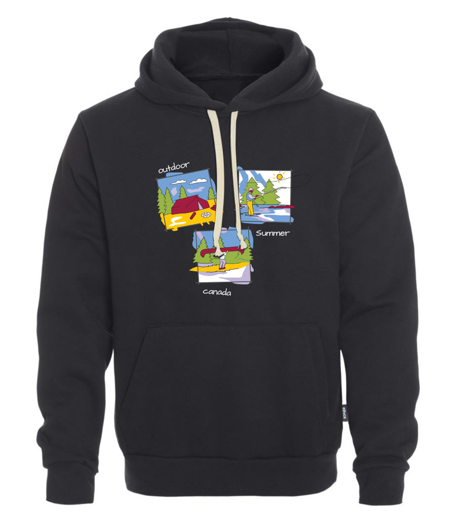 Canadiana Scenes - Hooded sweatshirt (unisex)