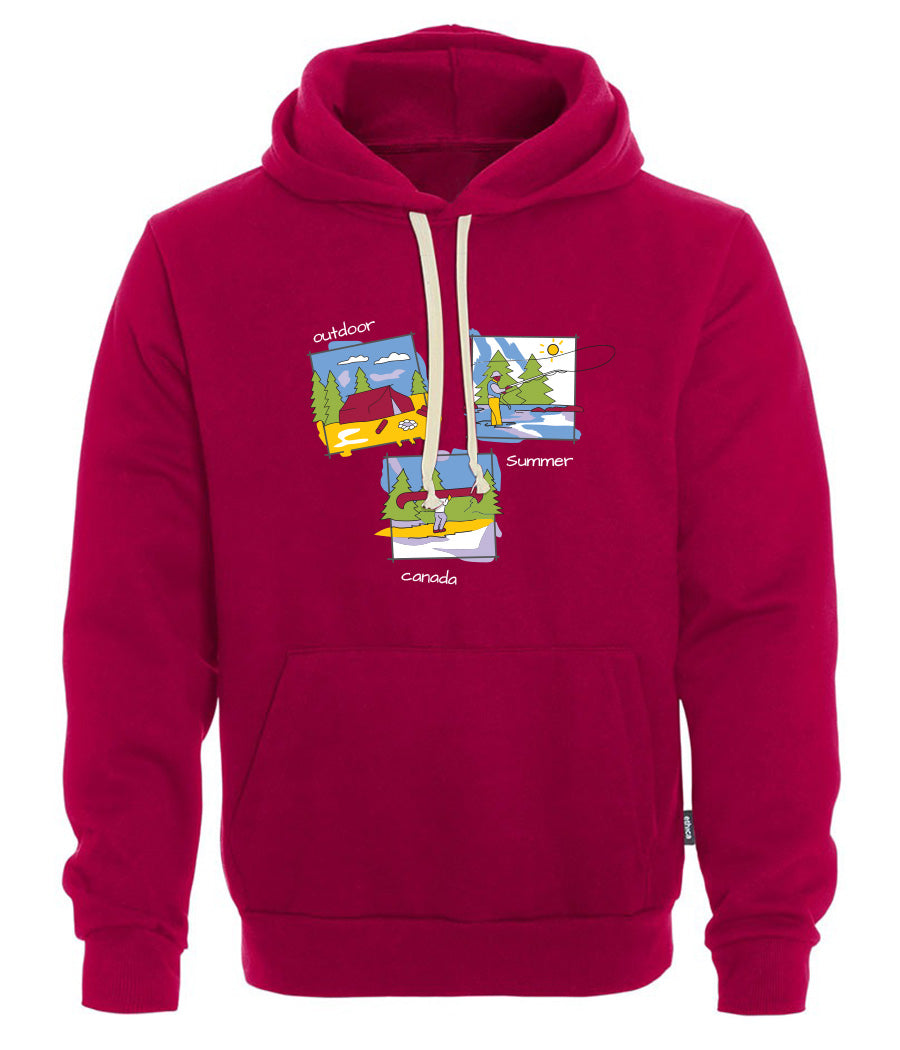 Canadiana Scenes - Hooded sweatshirt (unisex)