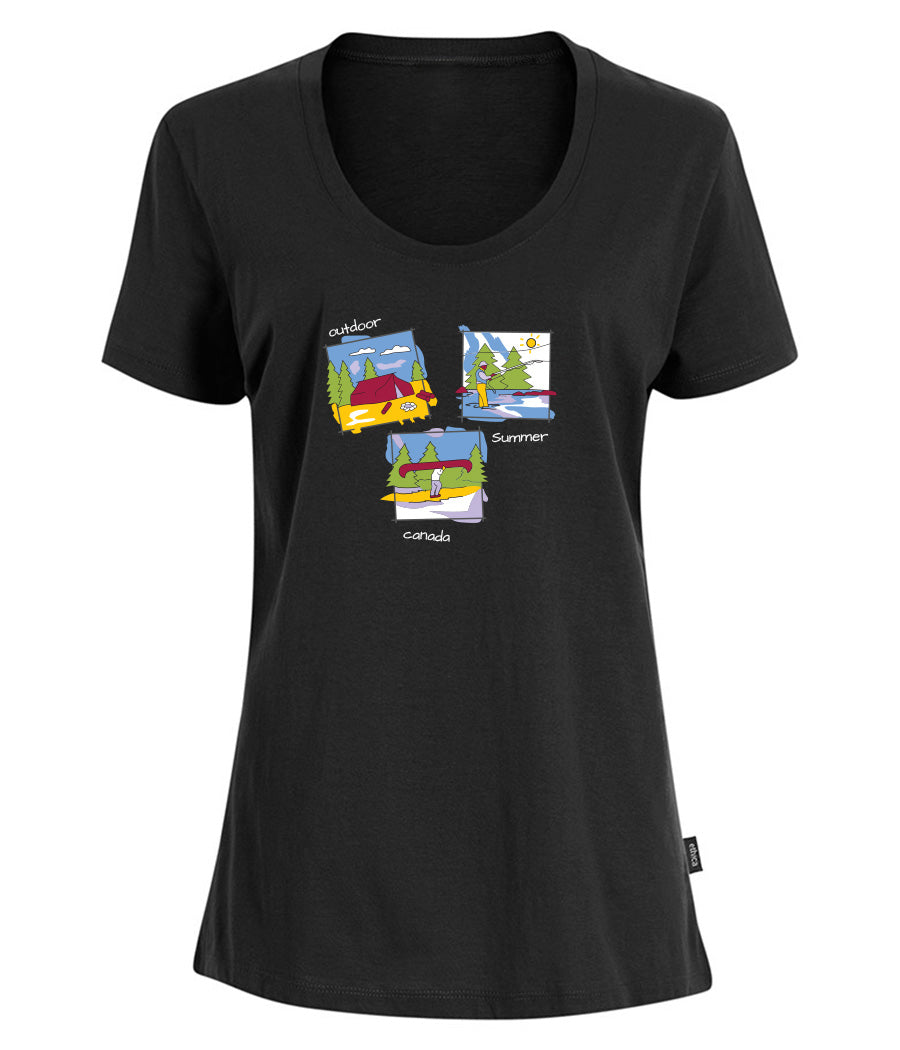 Canadiana Scenes - Short sleeve t-shirt (ladies)