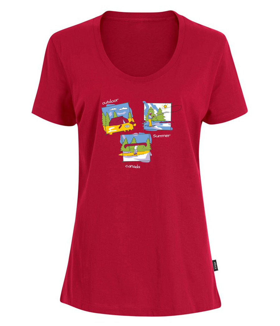 Canadiana Scenes - Short sleeve t-shirt (ladies)