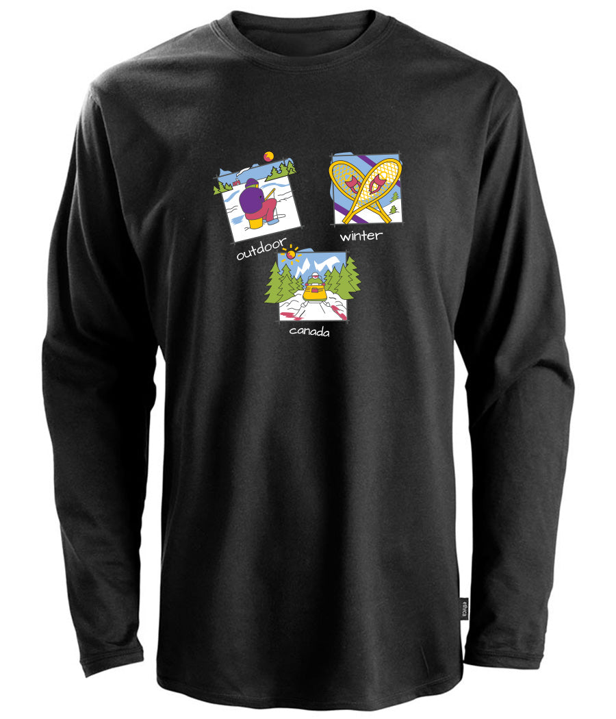 Canadiana Scenes - Long sleeve t-shirt (unisex)