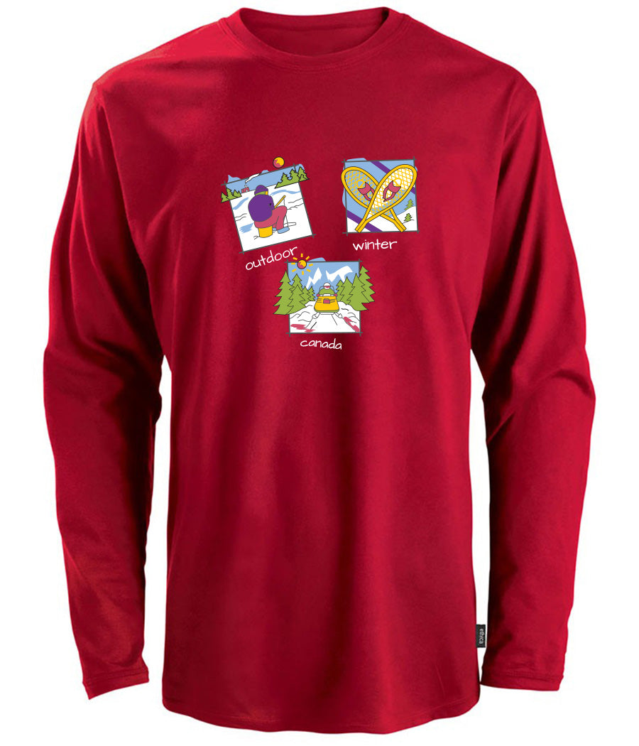 Canadiana Scenes - Long sleeve t-shirt (unisex)
