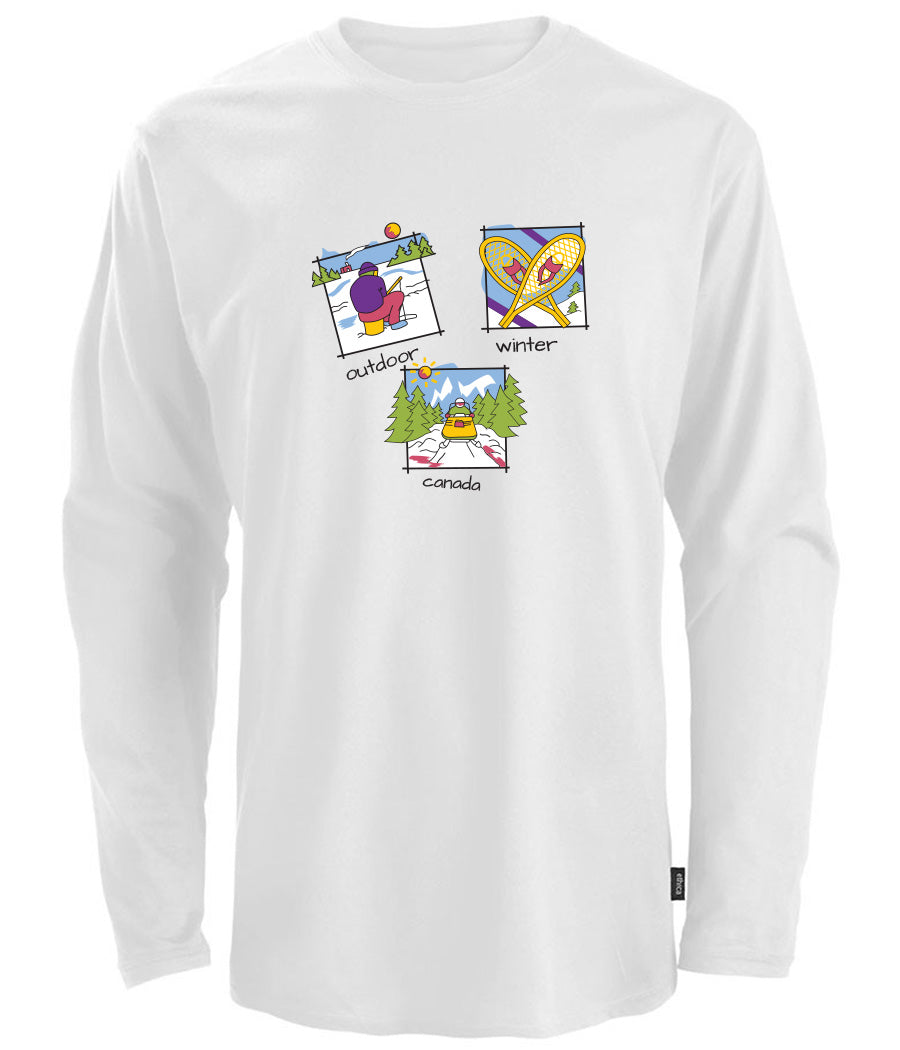 Canadiana Scenes - Long sleeve t-shirt (unisex)