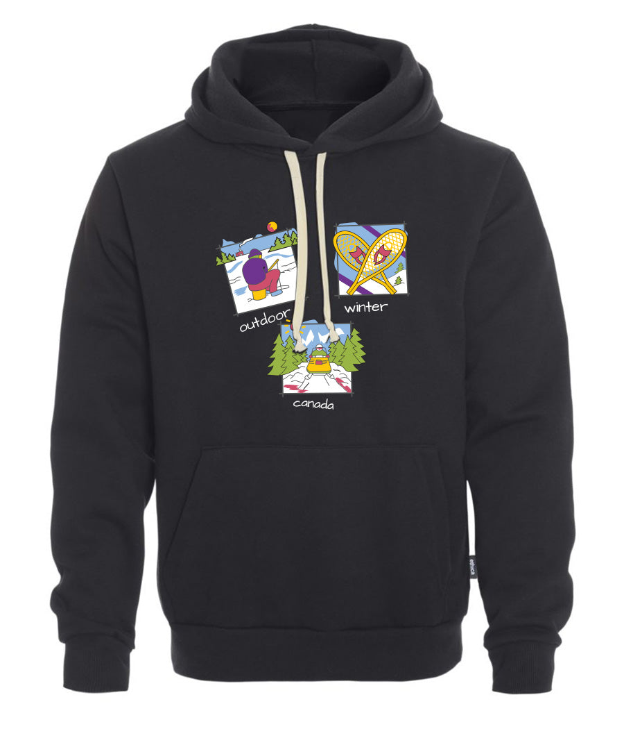 Canadiana Scenes - Hooded sweatshirt (unisex)