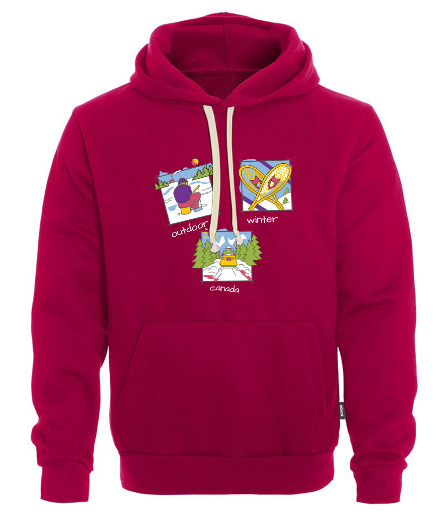 Canadiana Scenes - Hooded sweatshirt (unisex)