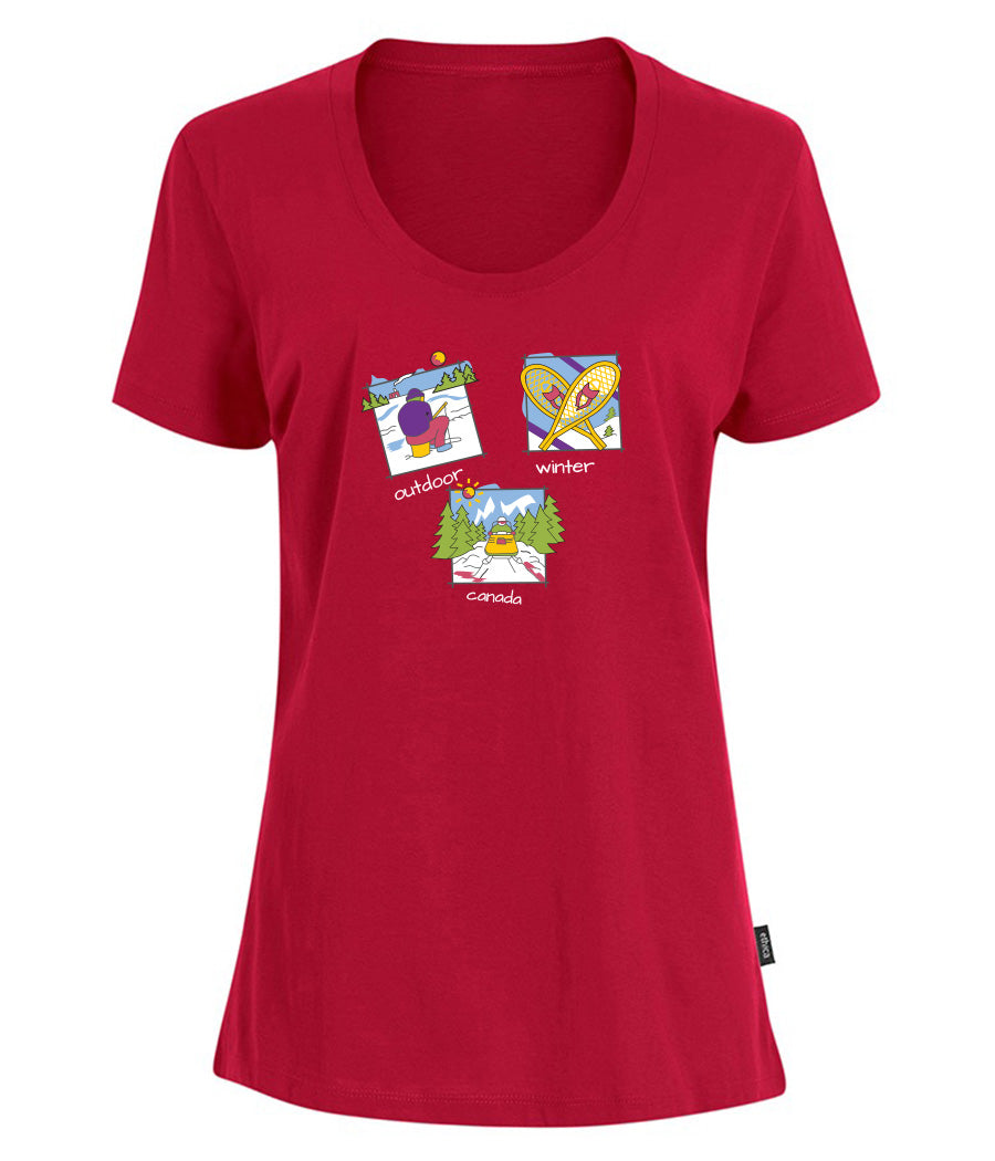 Canadiana Scenes - Short sleeve t-shirt (ladies)