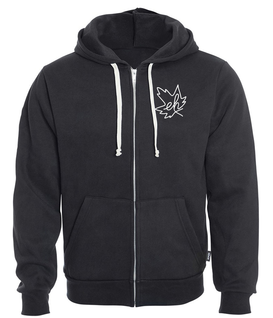 Eh Leaf - Hooded full zip sweatshirt (unisex)