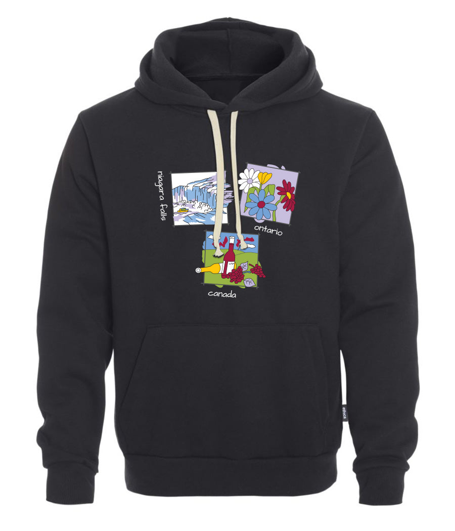 Canadiana Scenes - Hooded sweatshirt (unisex)
