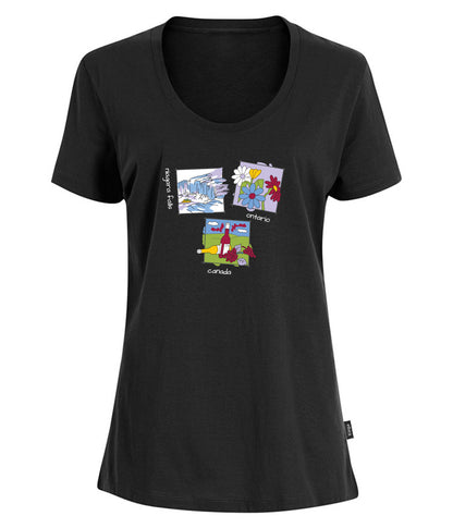 Canadiana Scenes - Short sleeve t-shirt (ladies)