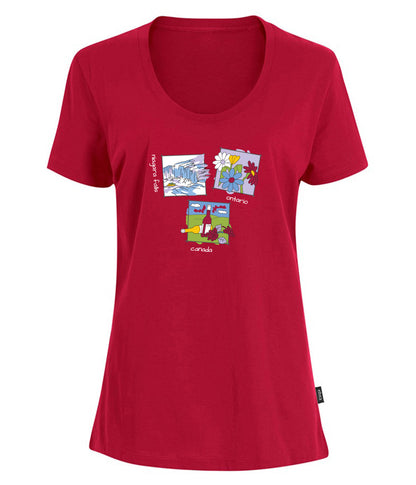 Canadiana Scenes - Short sleeve t-shirt (ladies)