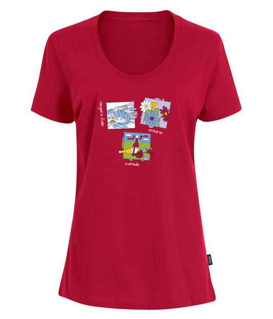 Canadiana Scenes - Short sleeve t-shirt (ladies)