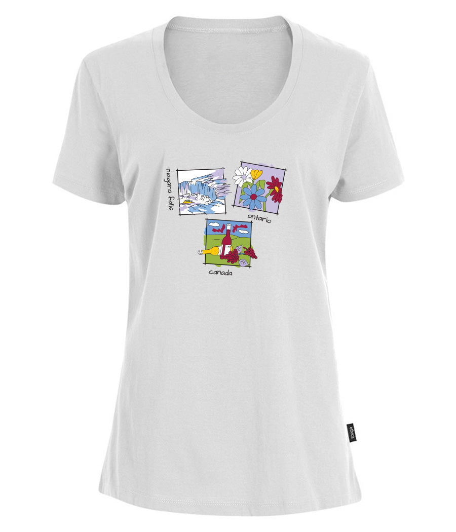 Canadiana Scenes - Short sleeve t-shirt (ladies)