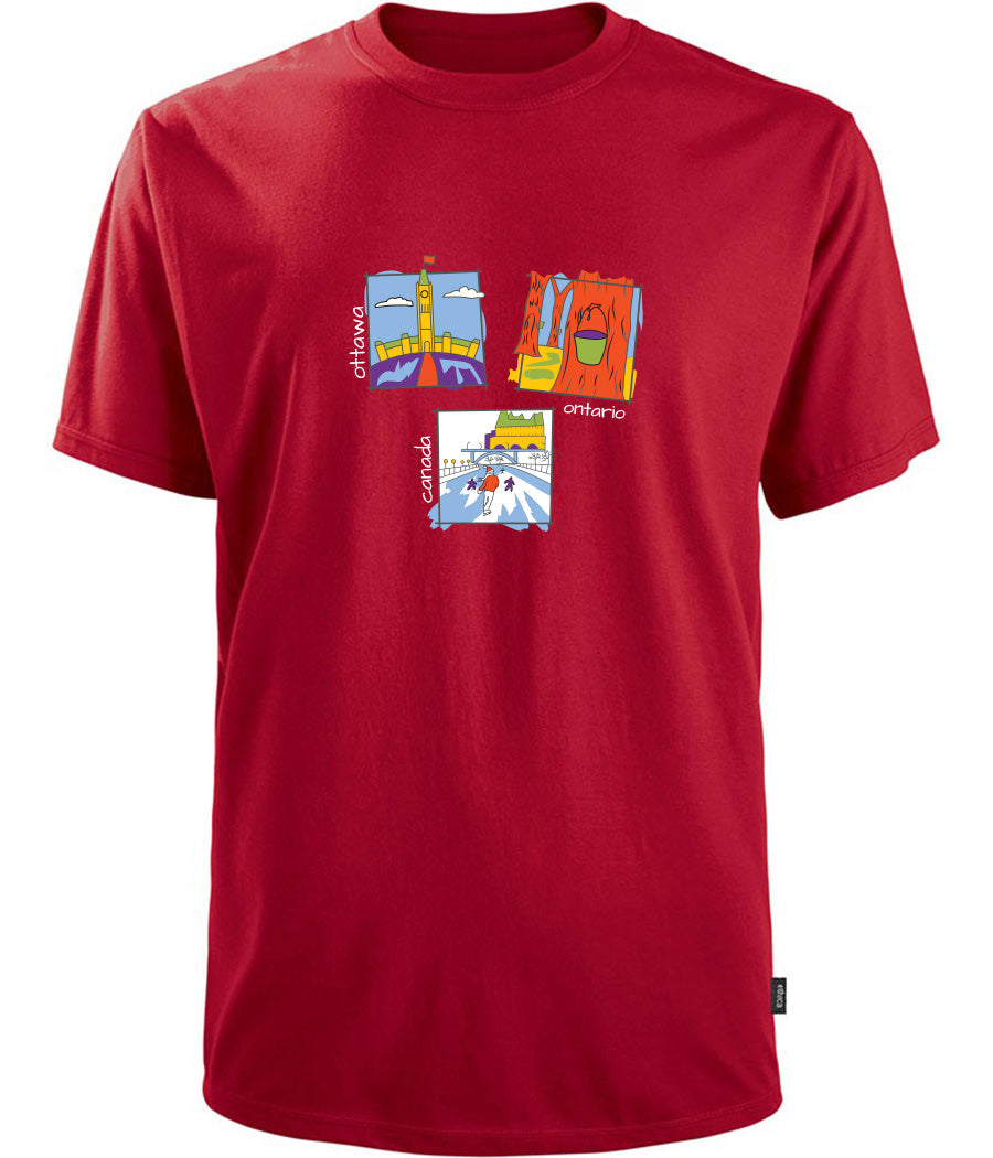 Canadiana Scenes - Short sleeve t-shirt (unisex)