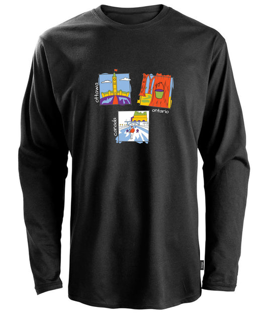 Canadiana Scenes - Long sleeve t-shirt (unisex)