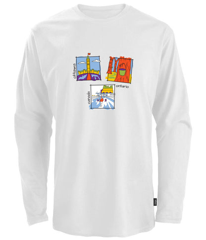 Canadiana Scenes - Long sleeve t-shirt (unisex)