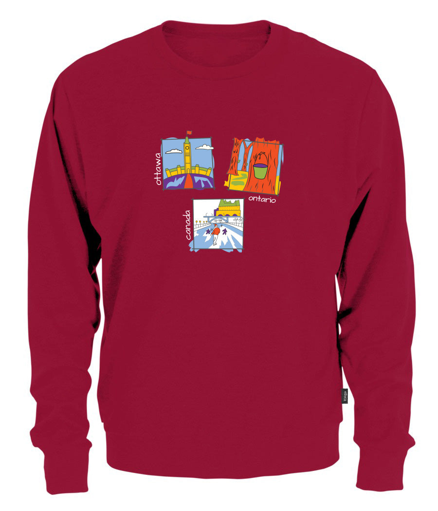 Canadiana Scenes  - Crewneck sweatshirt (unisex)