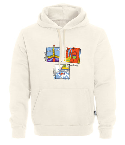 Canadiana Scenes - Hooded sweatshirt (unisex)