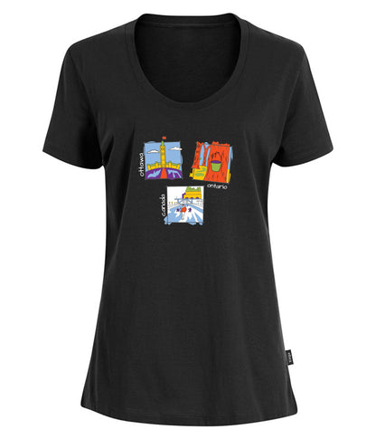 Canadiana Scenes - Short sleeve t-shirt (ladies)