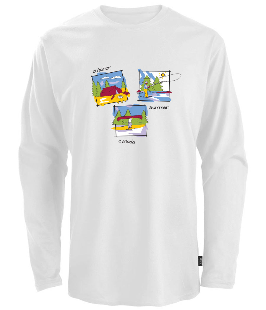 Canadiana Scenes - Long sleeve t-shirt (unisex)