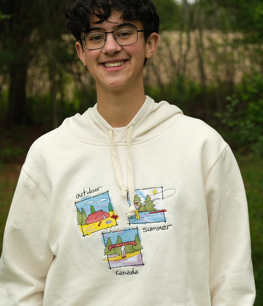 Canadiana Scenes - Hooded sweatshirt (unisex)