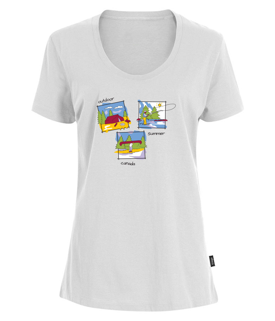 Canadiana Scenes - Short sleeve t-shirt (ladies)