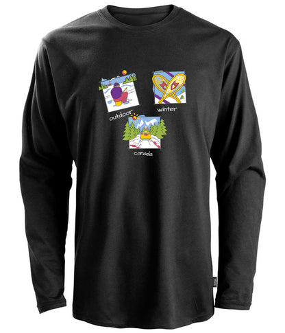 Canadiana Scenes - Long sleeve t-shirt (unisex)