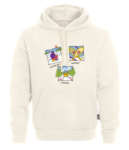 Canadiana Scenes - Hooded sweatshirt (unisex)