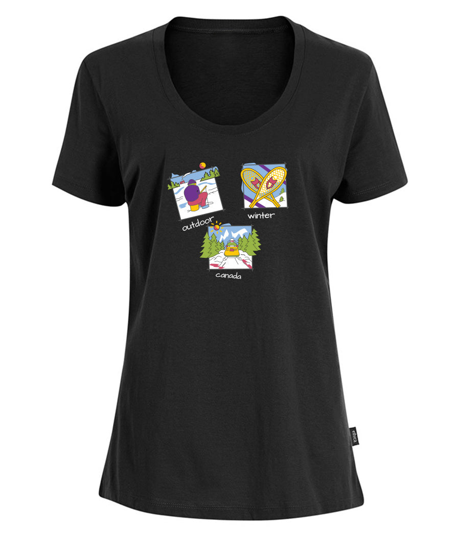 Canadiana Scenes - Short sleeve t-shirt (ladies)