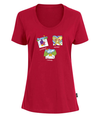 Canadiana Scenes - Short sleeve t-shirt (ladies)