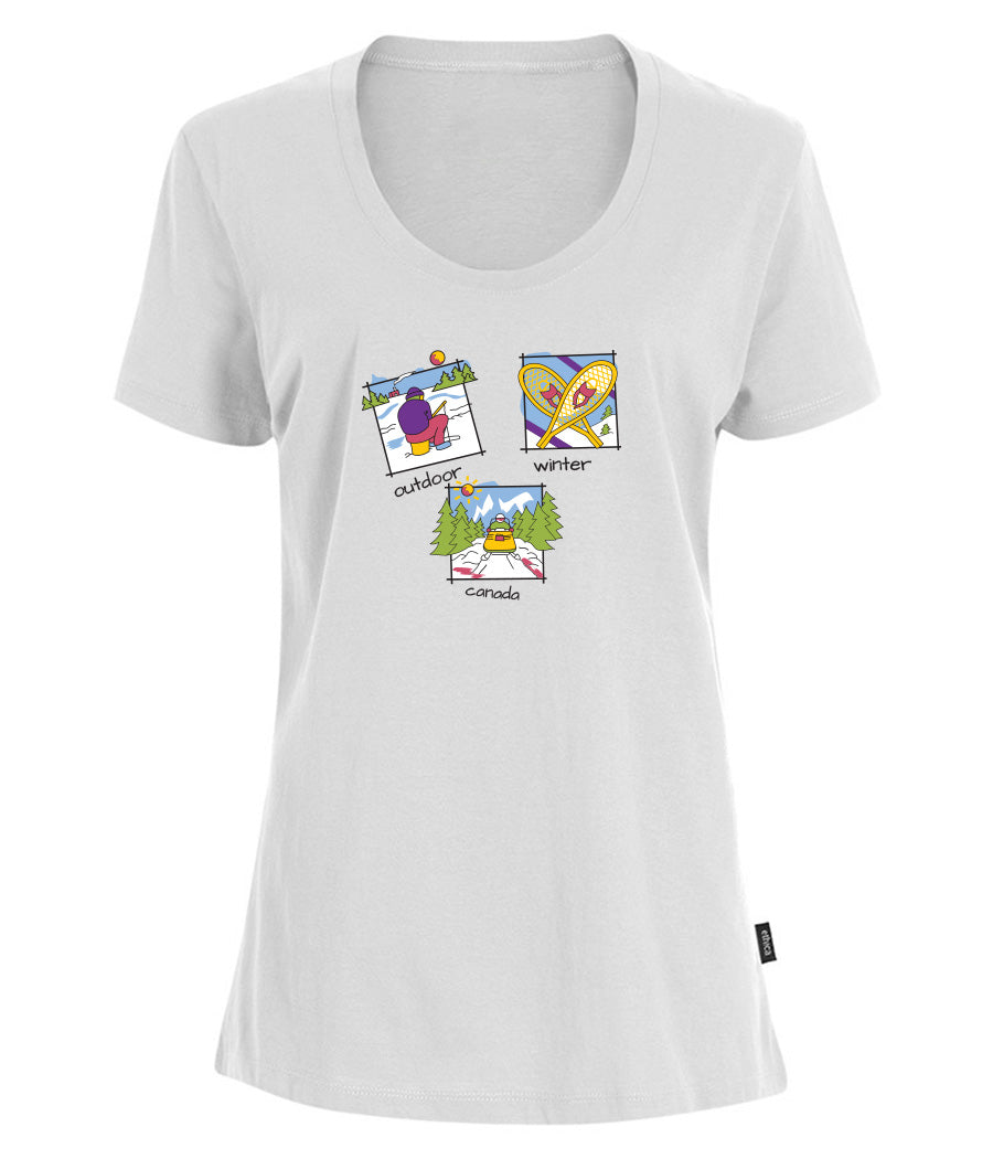 Canadiana Scenes - Short sleeve t-shirt (ladies)