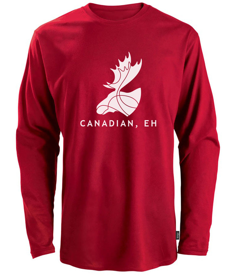 Proud Canadian, Eh / Canadien, Hein -  Long sleeve t-shirt (unisex)