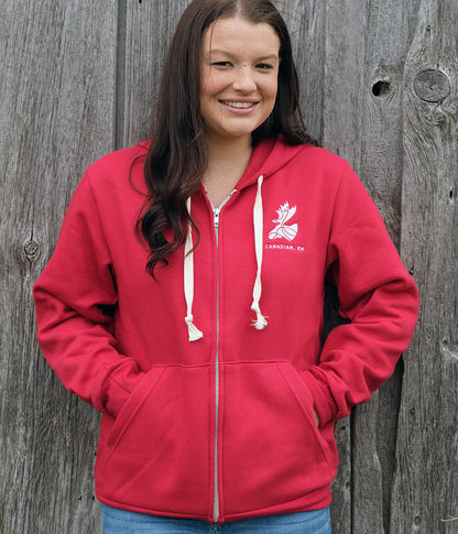 Proud Canadian, Eh / Canadien, Hein - Hooded full zip sweatshirt (unisex)
