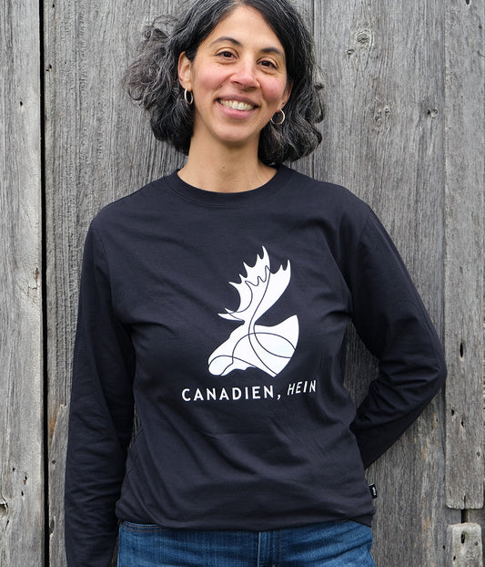 Proud Canadian, Eh / Canadien, Hein -  Long sleeve t-shirt (unisex)