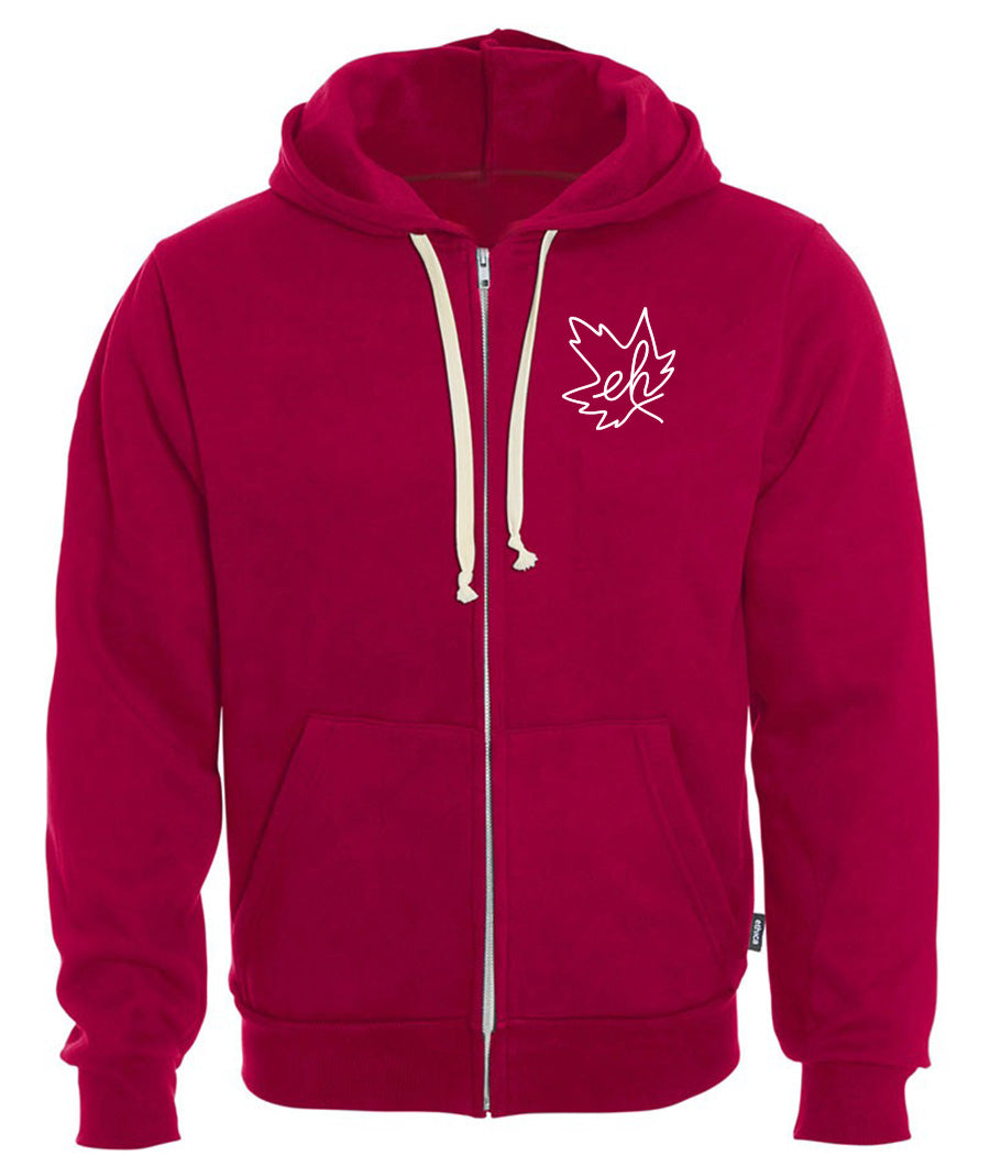Eh Leaf - Hooded full zip sweatshirt (unisex)