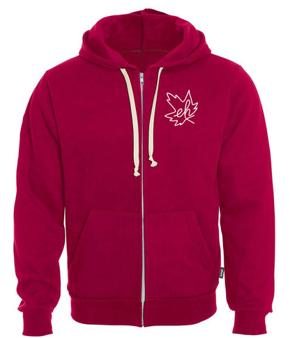 Eh Leaf - Hooded full zip sweatshirt (unisex)